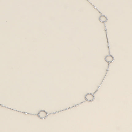 Collier - chaîne avec boules et cercles milgrain