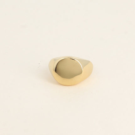 Bague - chevalière forme ronde