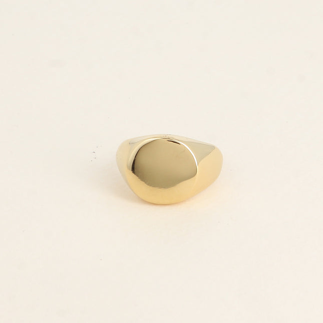 Bague - chevalière forme ronde