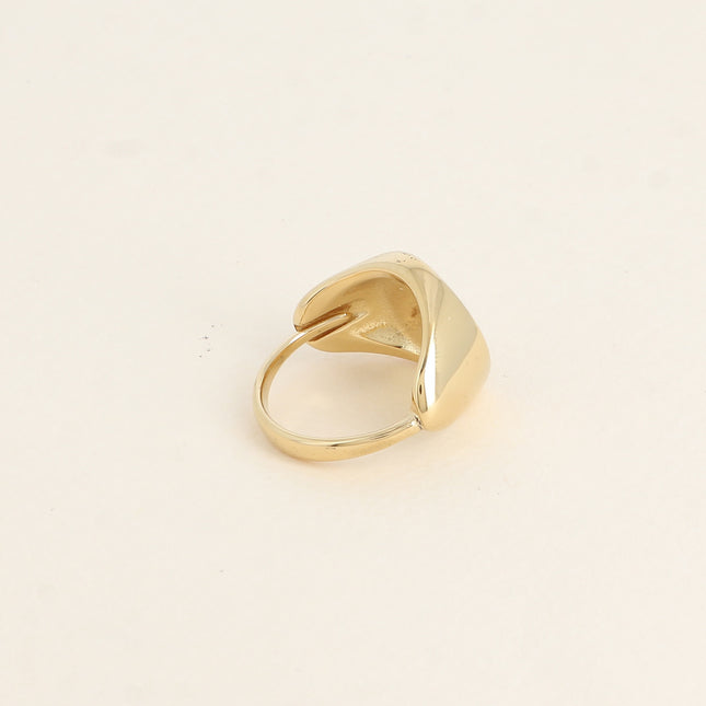 Bague - chevalière forme ronde