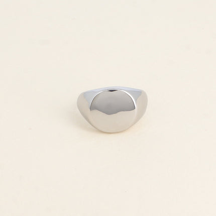 Bague - chevalière forme ronde