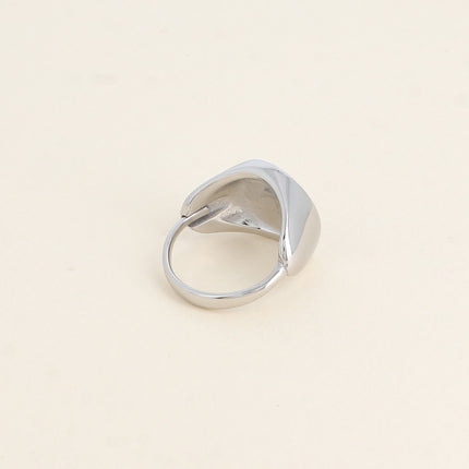 Bague - chevalière forme ronde