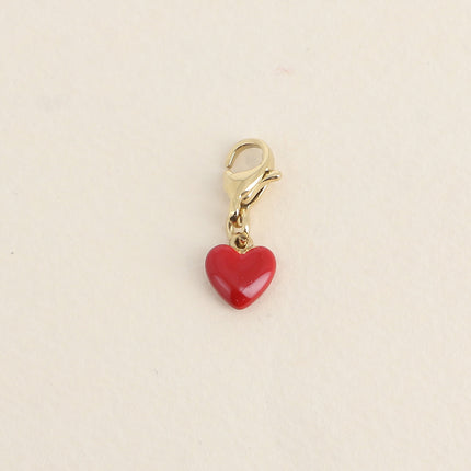 Charm Selyna - coeur en émail