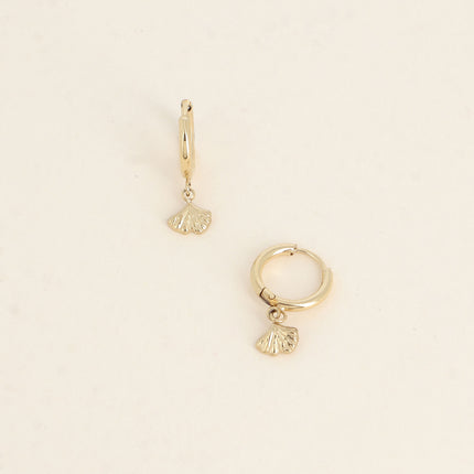 Créoles - pendentif petit ginko
