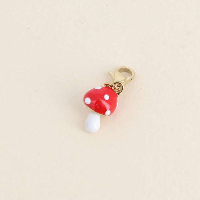 Charm Enola - champignon émaillé