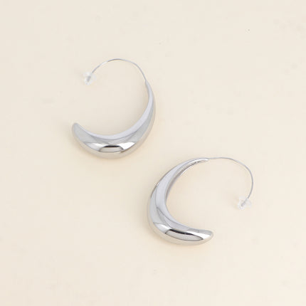 Creole earrings - large basket-shaped ring