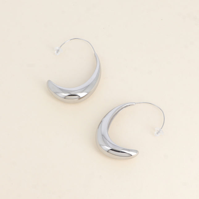 Creole earrings - large basket-shaped ring