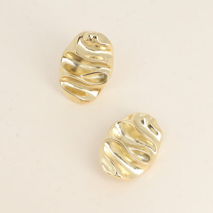 Boucles clips - forme ovale ondulée