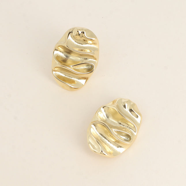 Boucles clips - forme ovale ondulée
