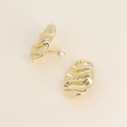 Boucles clips - forme ovale ondulée