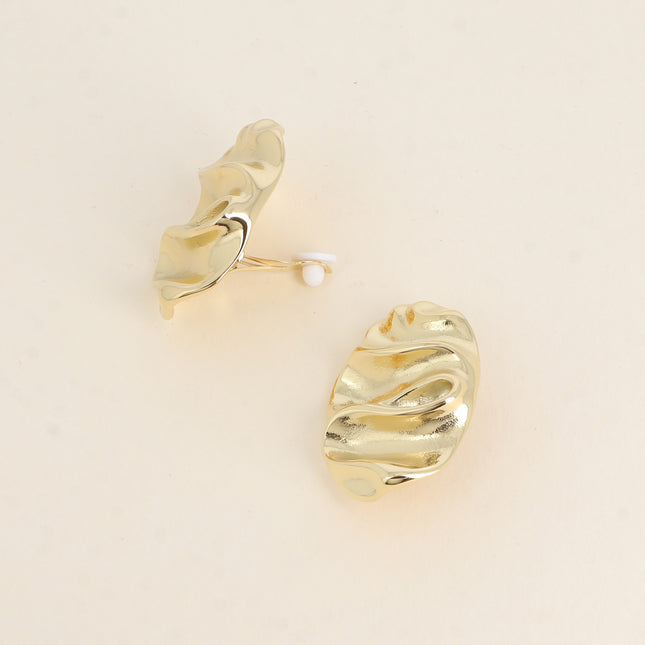 Boucles clips - forme ovale ondulée