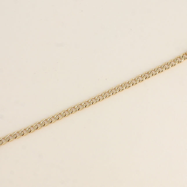 Bracelet - maille gourmette, fermoir bouée, perle d'eau douce