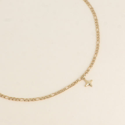 Collier - maille figaro, pampille étoilée