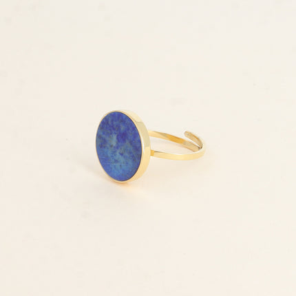 Bague Maxine - pierre naturelle ronde