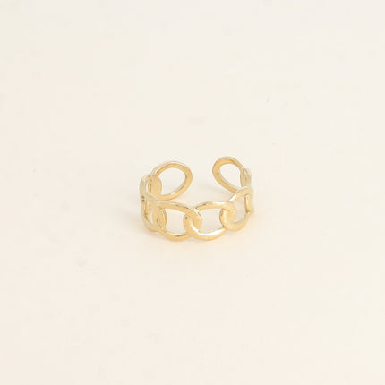 Bague - anneau effet maille ajourée