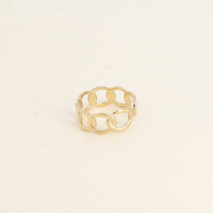 Bague - anneau effet maille ajourée