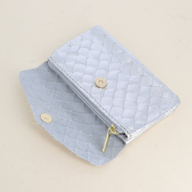 Pochette Barcelone - matelassé 1 bouton aimanté, 1 zip et 3 poches