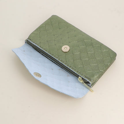 Pochette Barcelone - matelassé 1 bouton aimanté, 1 zip et 3 poches