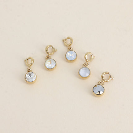 Charm Cassy doré - cristaux Swarovski®