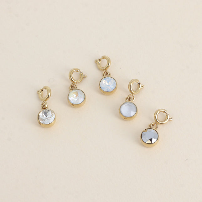 Charm Cassy doré - cristaux Swarovski®