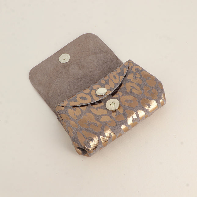 Pochette Bruxelles Léopard, made in Italy