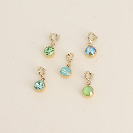 Charm Cassy doré - cristaux Swarovski®