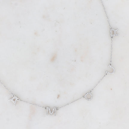 LOVE Necklace - Cubic Zirconia