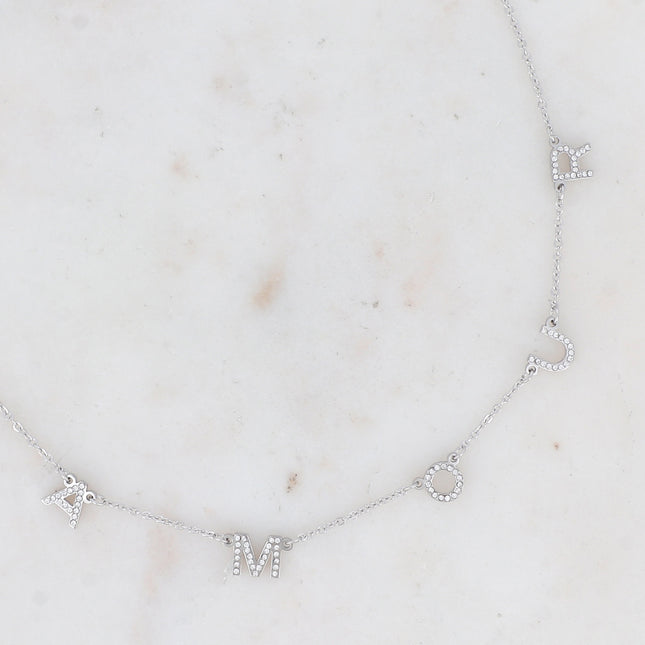 Collier AMOUR - oxydes de zirconium