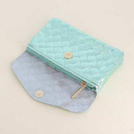 Pochette Barcelone - matelassé 1 bouton aimanté, 1 zip et 3 poches
