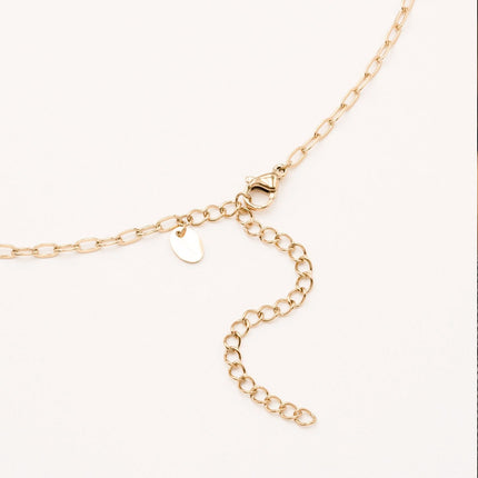 Collier Héra - maille alternée, anneaux torsadés et ronds