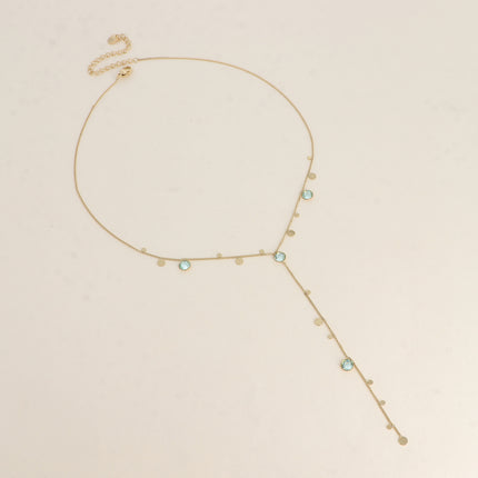Collier Khalissa Y - cristaux Swarovski® PP20