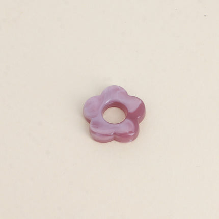 Perle de fleur en résine 20mm, 10 pièces