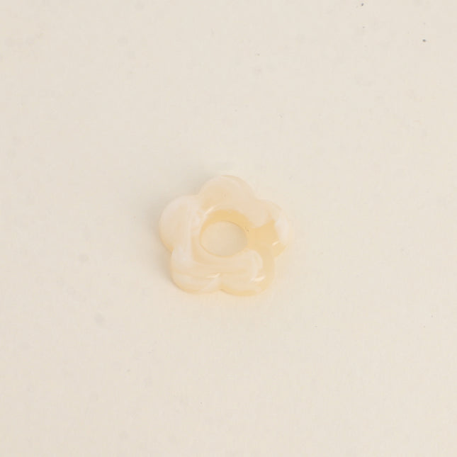 Perle de fleur en résine 20mm, 10 pièces