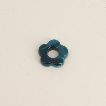 Perle de fleur en résine 20mm, 10 pièces