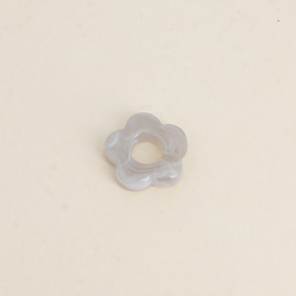 Perle de fleur en résine 20mm, 10 pièces