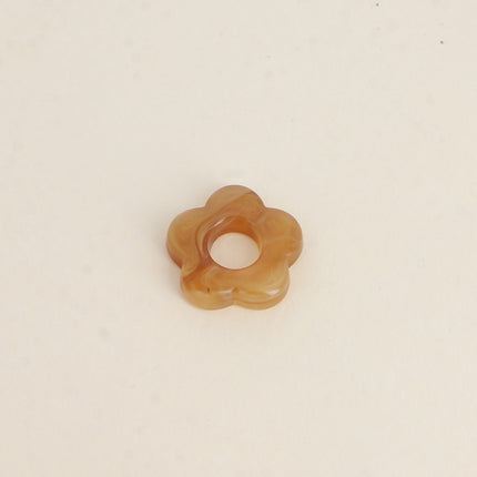 Perle de fleur en résine 20mm, 10 pièces