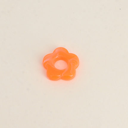 Perle de fleur en résine 20mm, 10 pièces