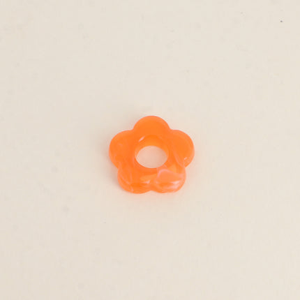 Perle de fleur en résine 20mm, 10 pièces