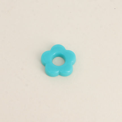 Perle de fleur en résine 20mm, 10 pièces