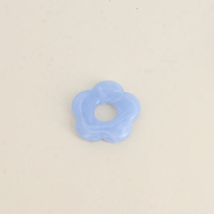 Perle de fleur en résine 27mm, 10 pièces, avec trou de perçage