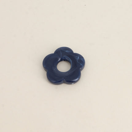 Perle de fleur en résine 27mm, 10 pièces, avec trou de perçage