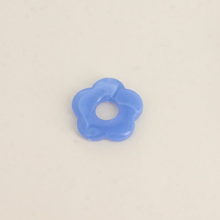 Perle de fleur en résine 27mm, 10 pièces, avec trou de perçage
