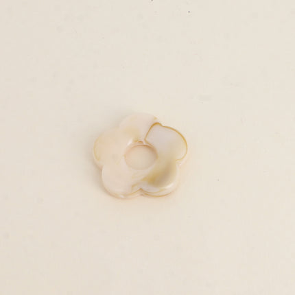 Perle de fleur en résine 27mm, 10 pièces, avec trou de perçage