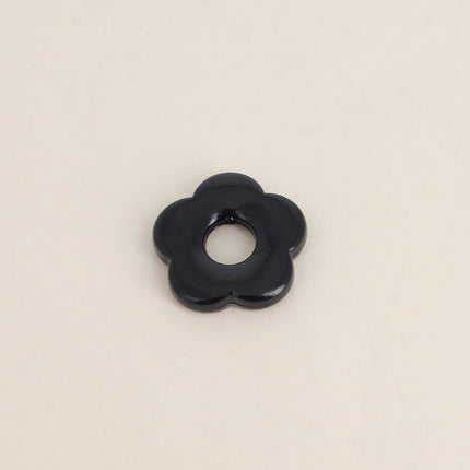Perle de fleur en résine 27mm, 10 pièces, avec trou de perçage