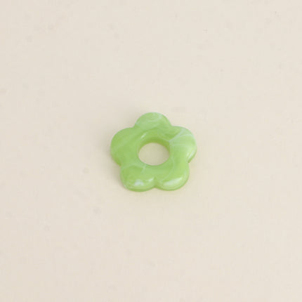 Perle de fleur en résine 20mm, 10 pièces
