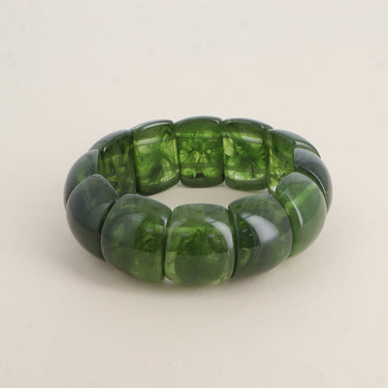 Bracelet élastique Pavaya - perles en acétate coloré