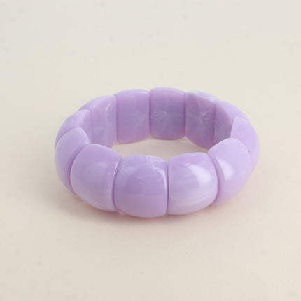 Bracelet élastique Pavaya - perles en acétate coloré