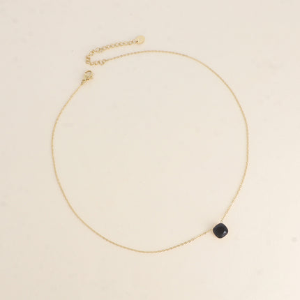 Collier - maille forçat, orné de cristaux de Swarovski® 8mm