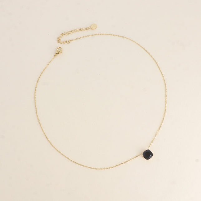 Collier - maille forçat, orné de cristaux de Swarovski® 8mm