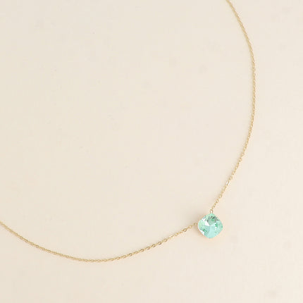 Collier - maille forçat, orné de cristaux de Swarovski® 8mm
